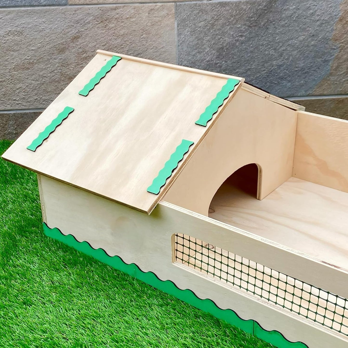 Casetta per tartarughe di terra, Terrario tartarughe terra, Casa, Giardino, Teca tartaruga, Recinto recinsione, Gabbia, Trasportino, Tartarugaio CM 62x42x28h