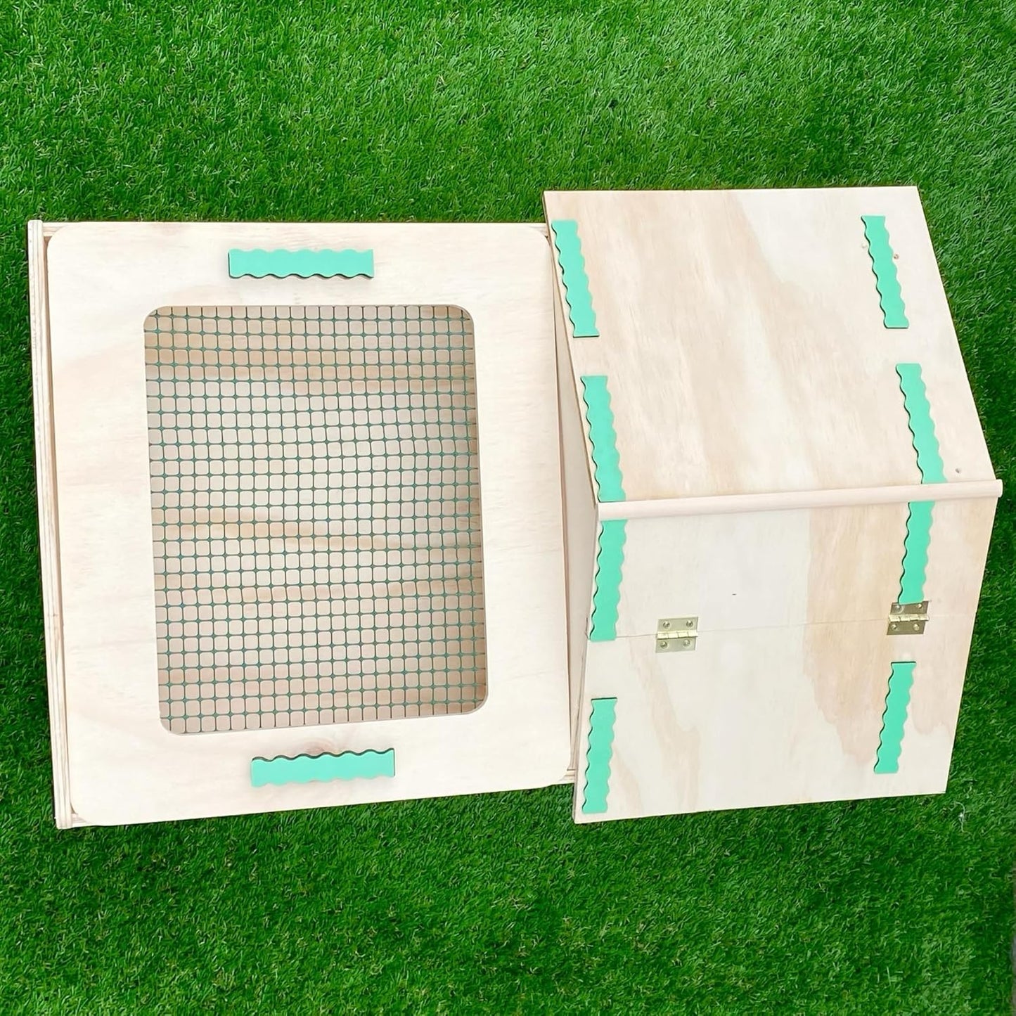 Casetta per tartarughe di terra, Terrario tartarughe terra, Casa, Giardino, Teca tartaruga, Recinto recinsione, Gabbia, Trasportino, Tartarugaio CM 62x42x28h