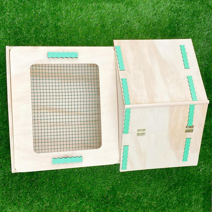 Casetta per tartarughe di terra, Terrario tartarughe terra, Casa, Giardino, Teca tartaruga, Recinto recinsione, Gabbia, Trasportino, Tartarugaio CM 62x42x28h